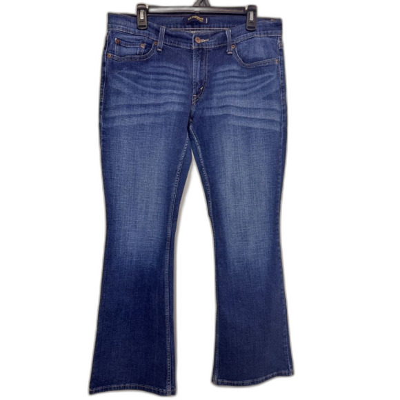 Levi's 524 Too Superlow jeans Denim Low Rise Super Low 13 S Bootcut Flare - Picture 1 of 7